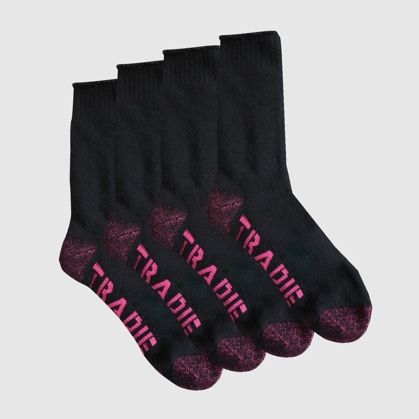 2Pk Cotton Crew Heavy Duty