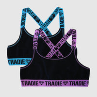 Girls 2pk Cross Back Crop