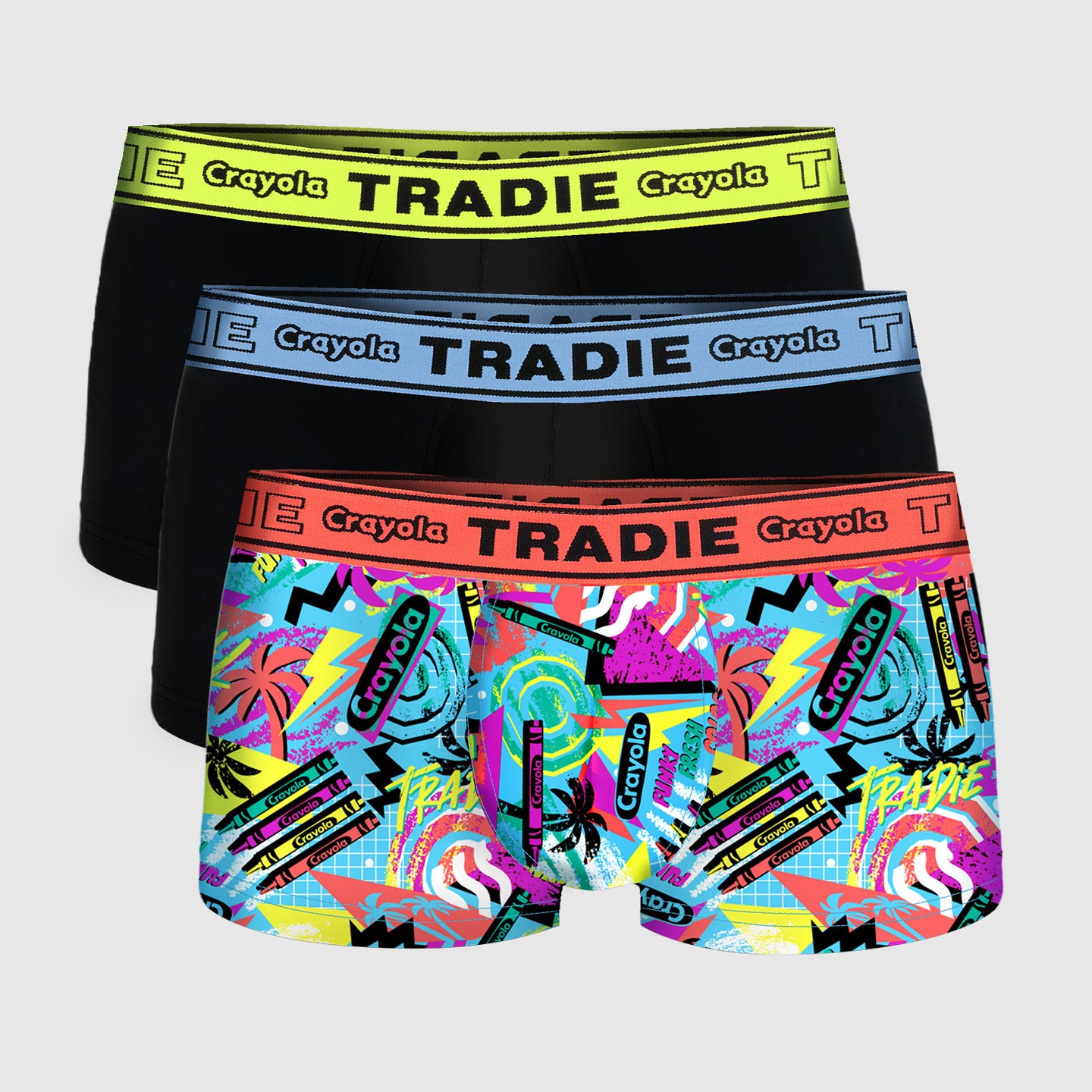 Boys 3Pk Fitted Trunk