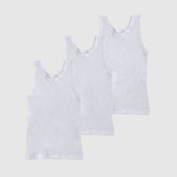 Boys 3Pk Rib Singlet