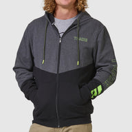 Block Zip Up Hoodie