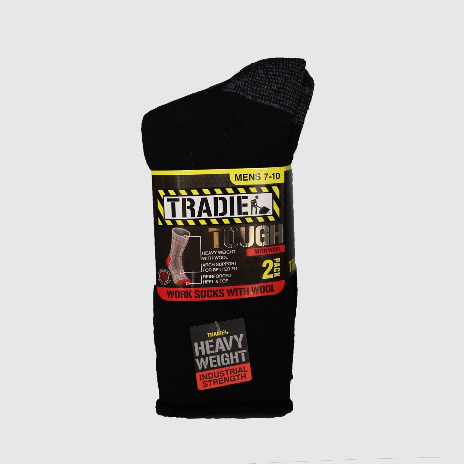 2pk Wool Blend Work Socks