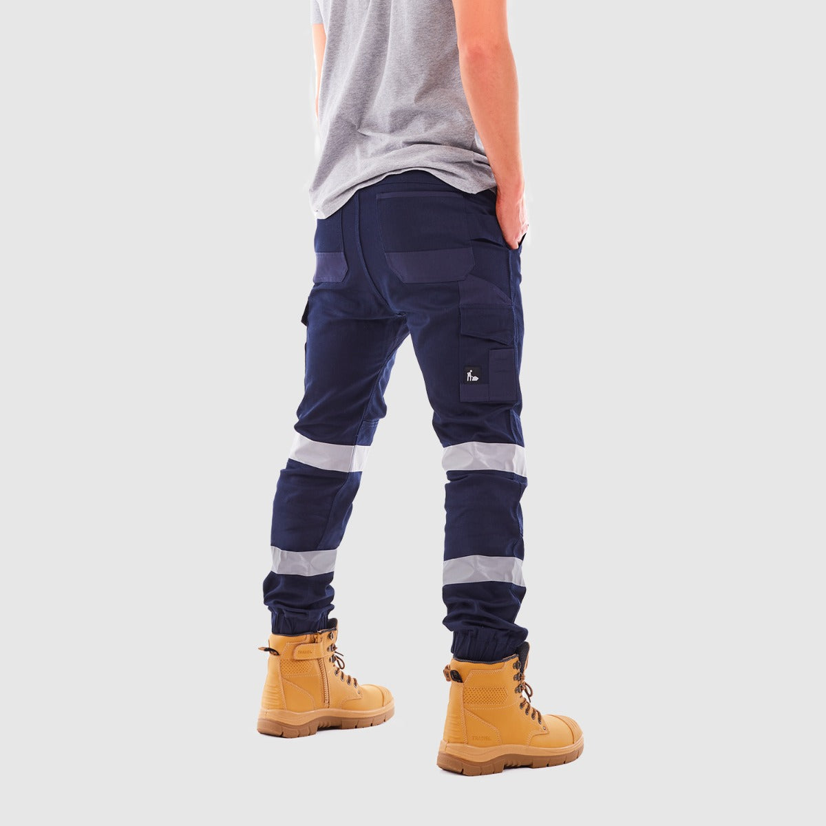 Cuffed Flex Skinny Pant with 2 Tape