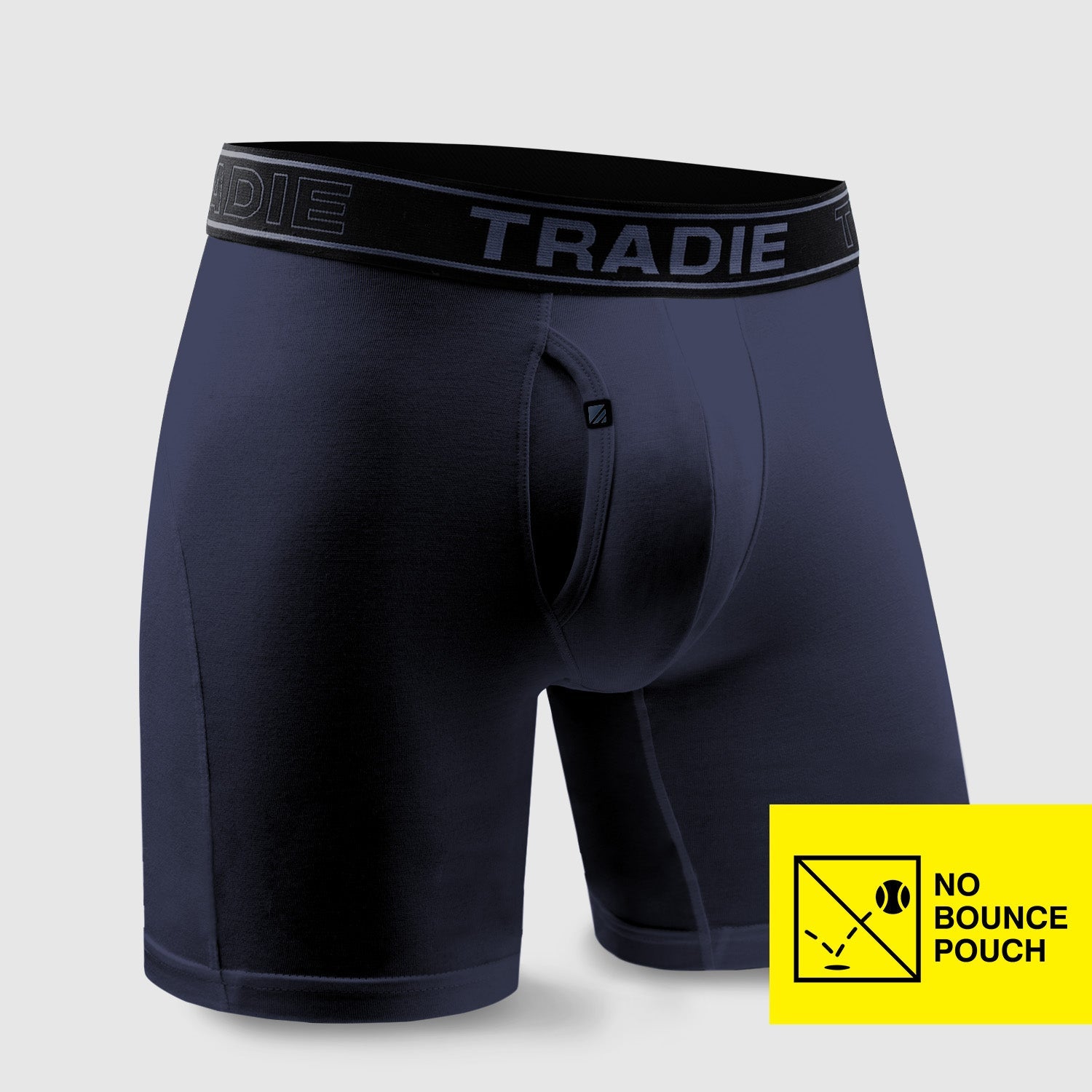 Concrete-No Bounce Quick Dry No Chafe Boxer Brief - Long Leg-XXL